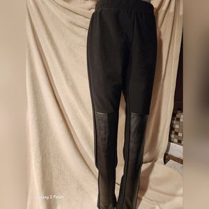 Treggings, black/leather imitation, XL